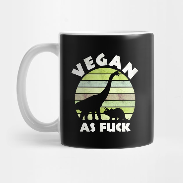 Vegan as Fuck Dinosaurus Retro Vegan by Stoney09